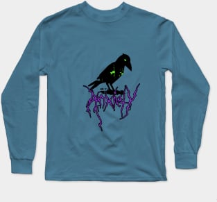 Anxiety Crow Long Sleeve T-Shirt